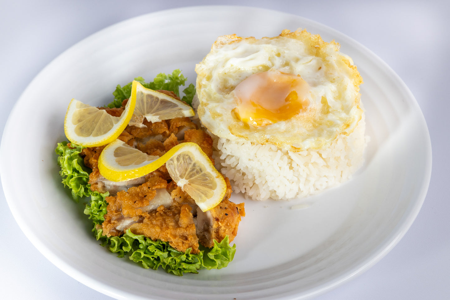 Lemon Chicken Cutlet Rice (柠檬鸡扒饭)