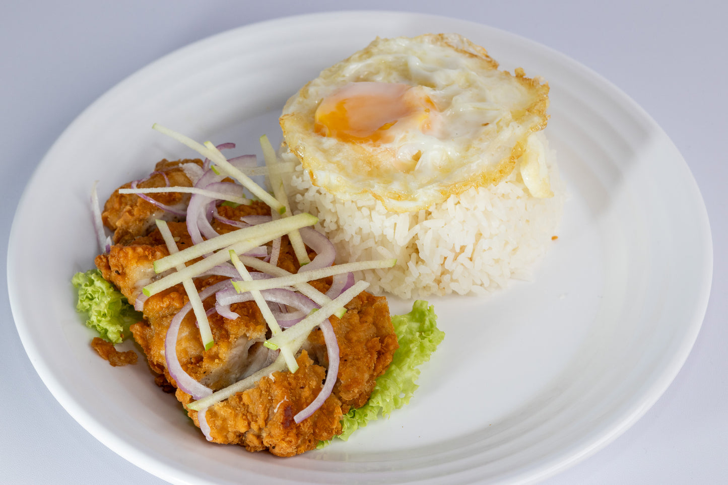 Thai-Style Chicken Cutlet Rice (泰式鸡扒饭)
